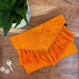 Mexican Embroidered Tassel Handbag